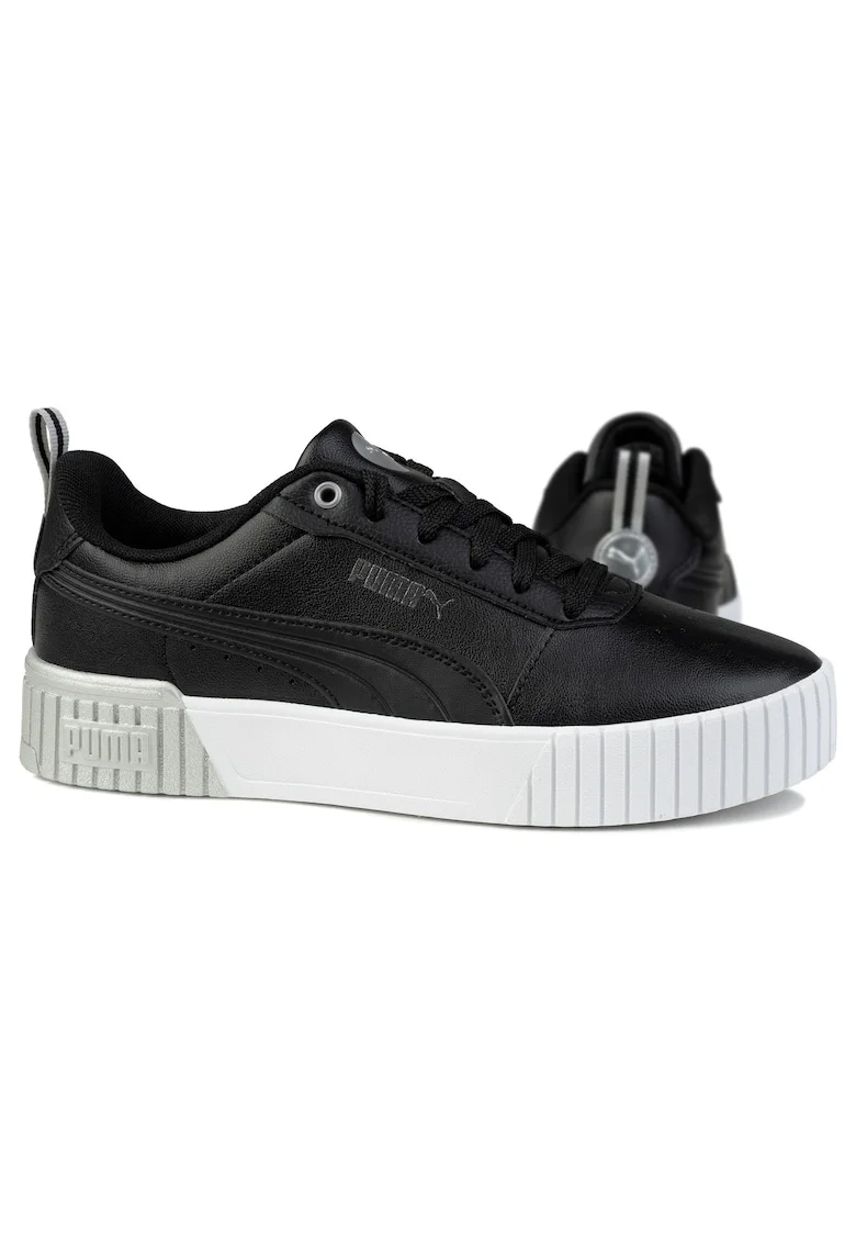 Pantofi sport dama  Carina METALLIC DREAM, negru, piele ecologica,