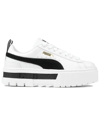 Pantofi sport dama  Mayze LTH, talpa platforma, alb, piele naturala