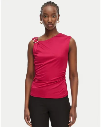 Top de dama,  roz, viscoza, casual