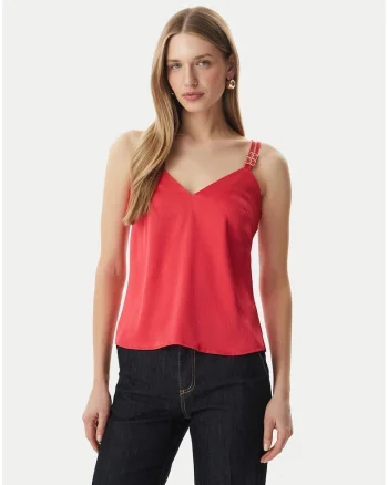 Top Dama,  Portocaliu, poliester, casual