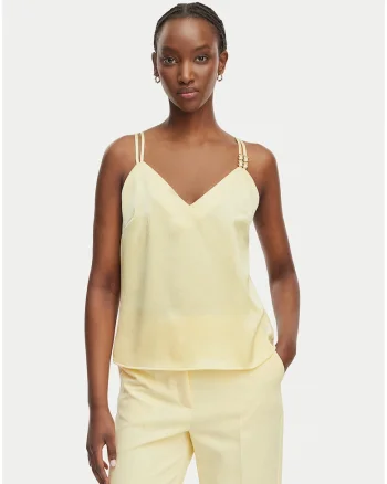 Top Dama,  Galben, casual, poliester