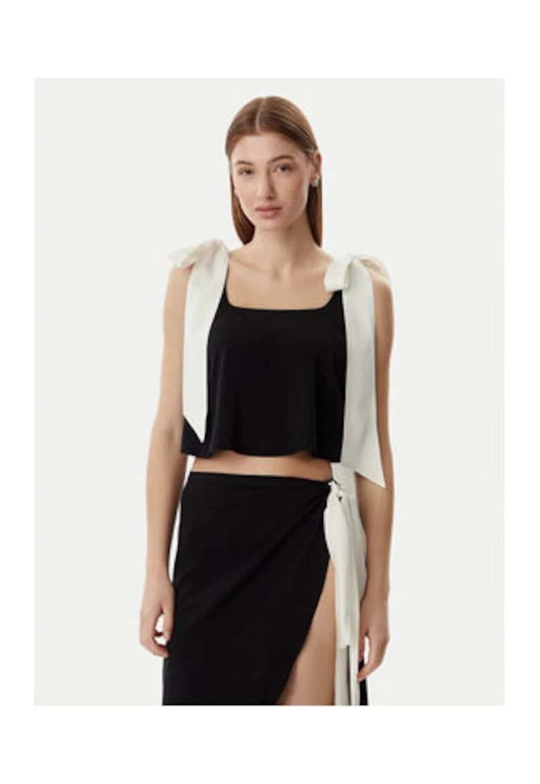 Top Dama,  Negru, viscoza, casual