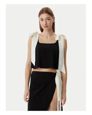 Top Dama,  Negru, viscoza, casual