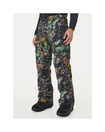Pantaloni sport barbati,  snowboard, colorat, verde, poliester