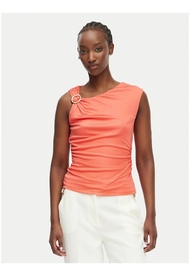 Top Dama,  Coral, casual, 100% viscoza