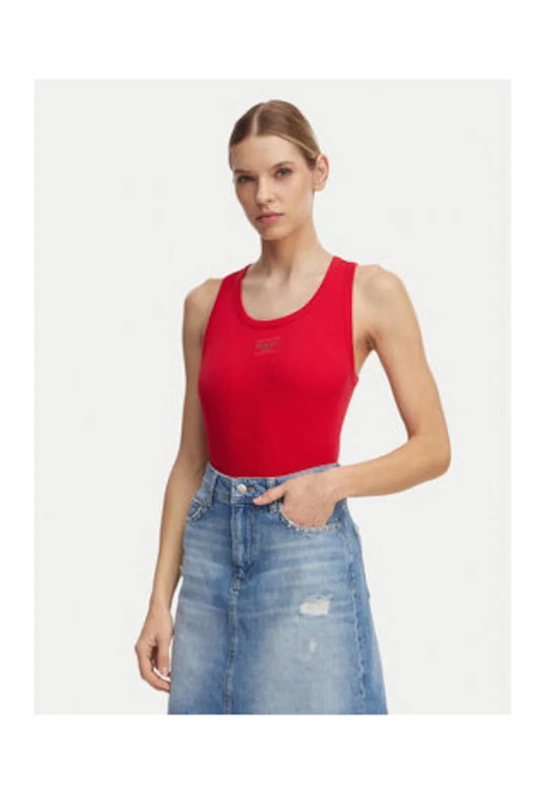 Top Dama, Joop Jeans, Rosu, bumbac, casual