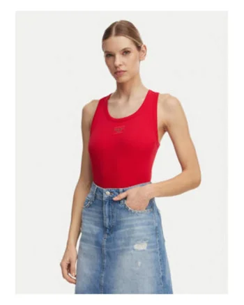 Top Dama, Joop Jeans, Rosu, bumbac, casual