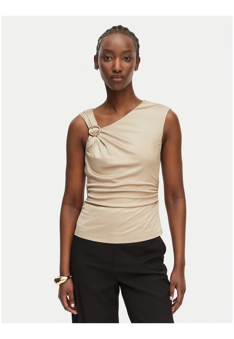 Top dama,  casual, bej, viscoza