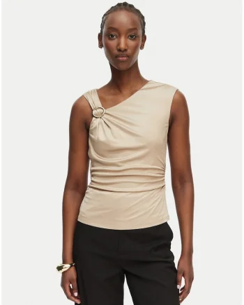 Top dama,  casual, bej, viscoza