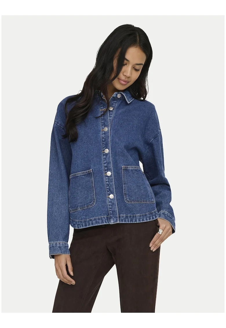 Geaca dama,  denim, albastru, bumbac/poliester