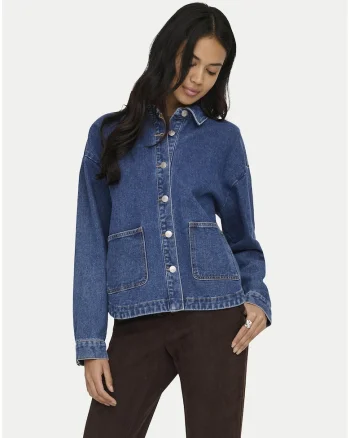 Geaca dama,  denim, albastru, bumbac/poliester