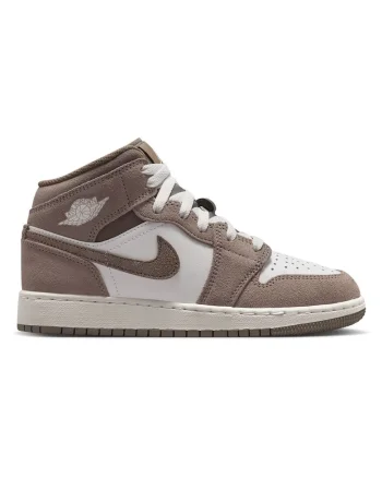 Pantofi sport  Air Jordan 1 Mid GS 62650, Maro