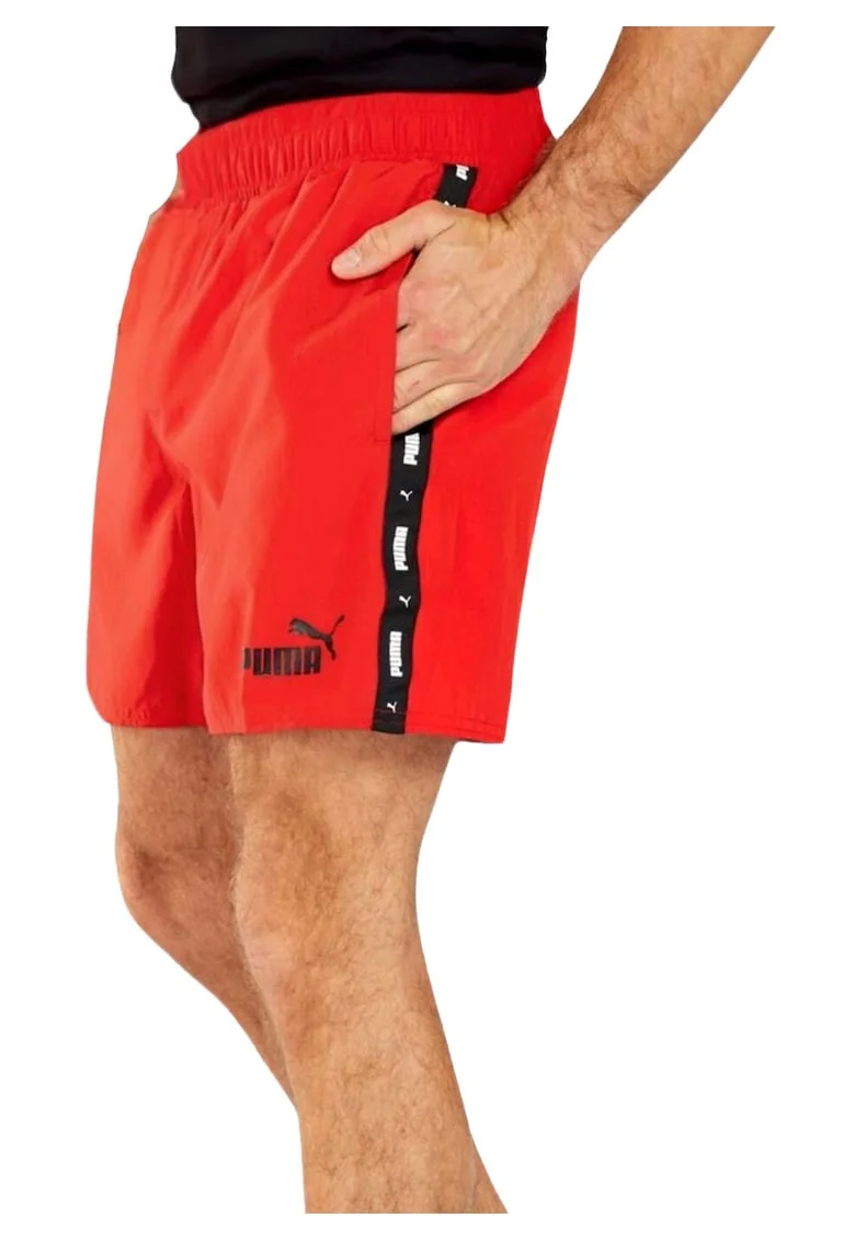 Pantaloni sport barbati  TAPE, rosu, poliester,