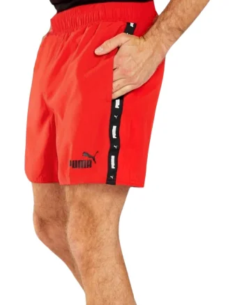 Pantaloni sport barbati  TAPE, rosu, poliester,