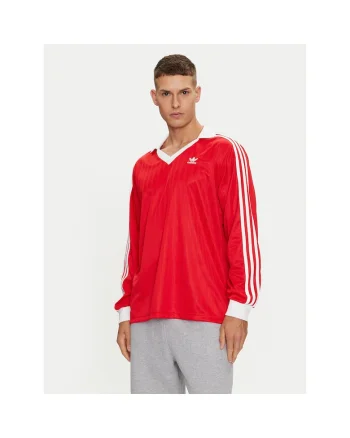 Bluza sport barbati,  poliester reciclat, maneca lunga, rosu