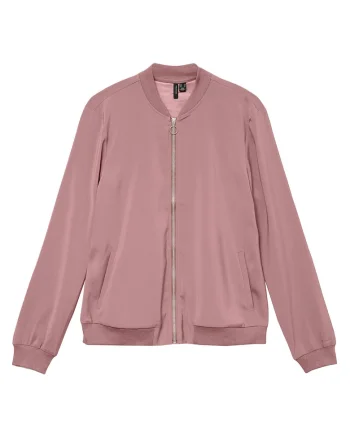 Geaca bomber Femeie,  roz, poliester reciclat