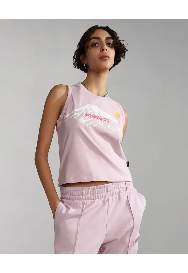 Top cu imprimeu logo,