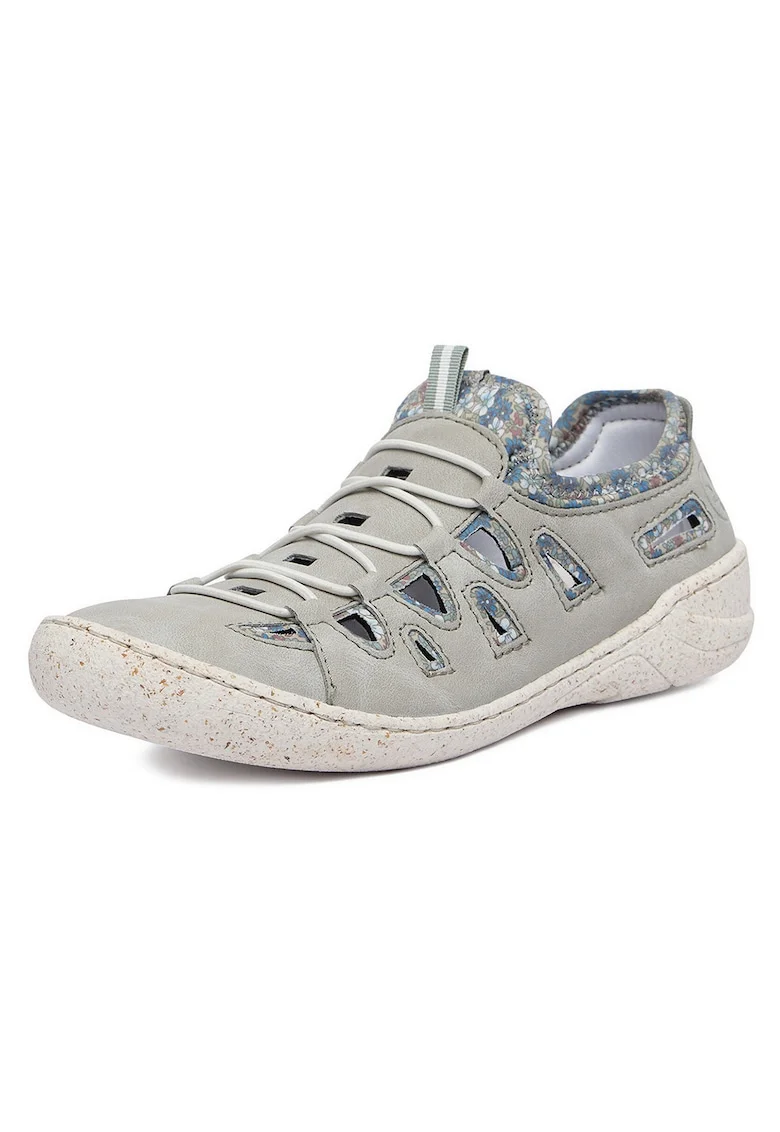 Pantofi sport pentru dama,  gri, piele naturala