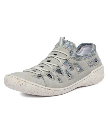 Pantofi sport pentru dama,  gri, piele naturala