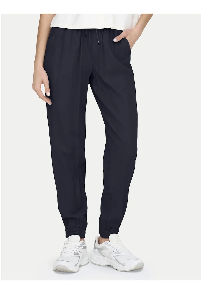 Pantaloni sport dama,  bleumarin, viscoza, uni