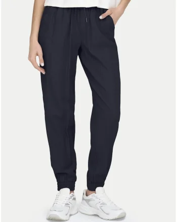 Pantaloni sport dama,  bleumarin, viscoza, uni