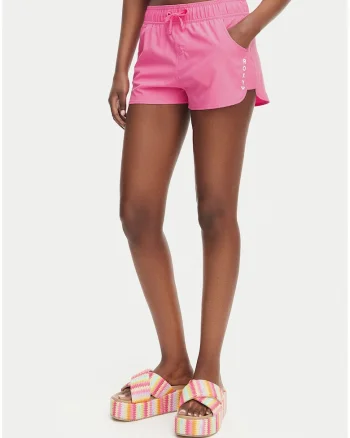 Pantaloni scurti sport dama,  roz, poliester