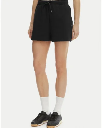 Pantaloni scurti sport Dama,  negru, bumbac/poliester