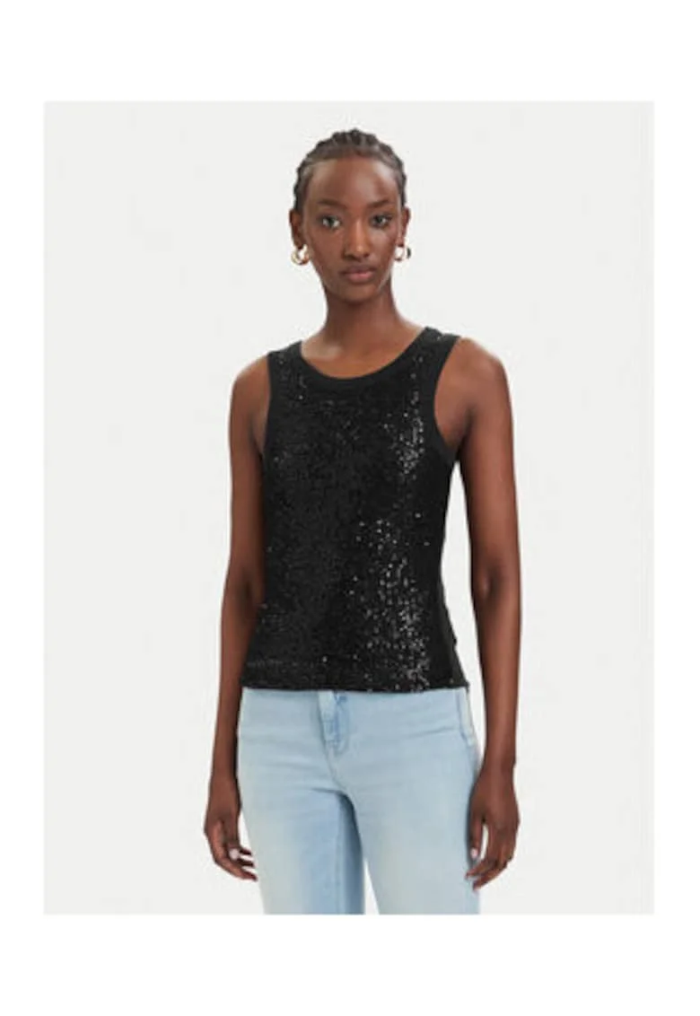 Top Dama,  Negru, bumbac