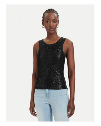Top Dama,  Negru, bumbac