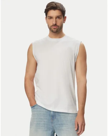Maiou barbati, Jack Jones, bumbac, casual, Alb