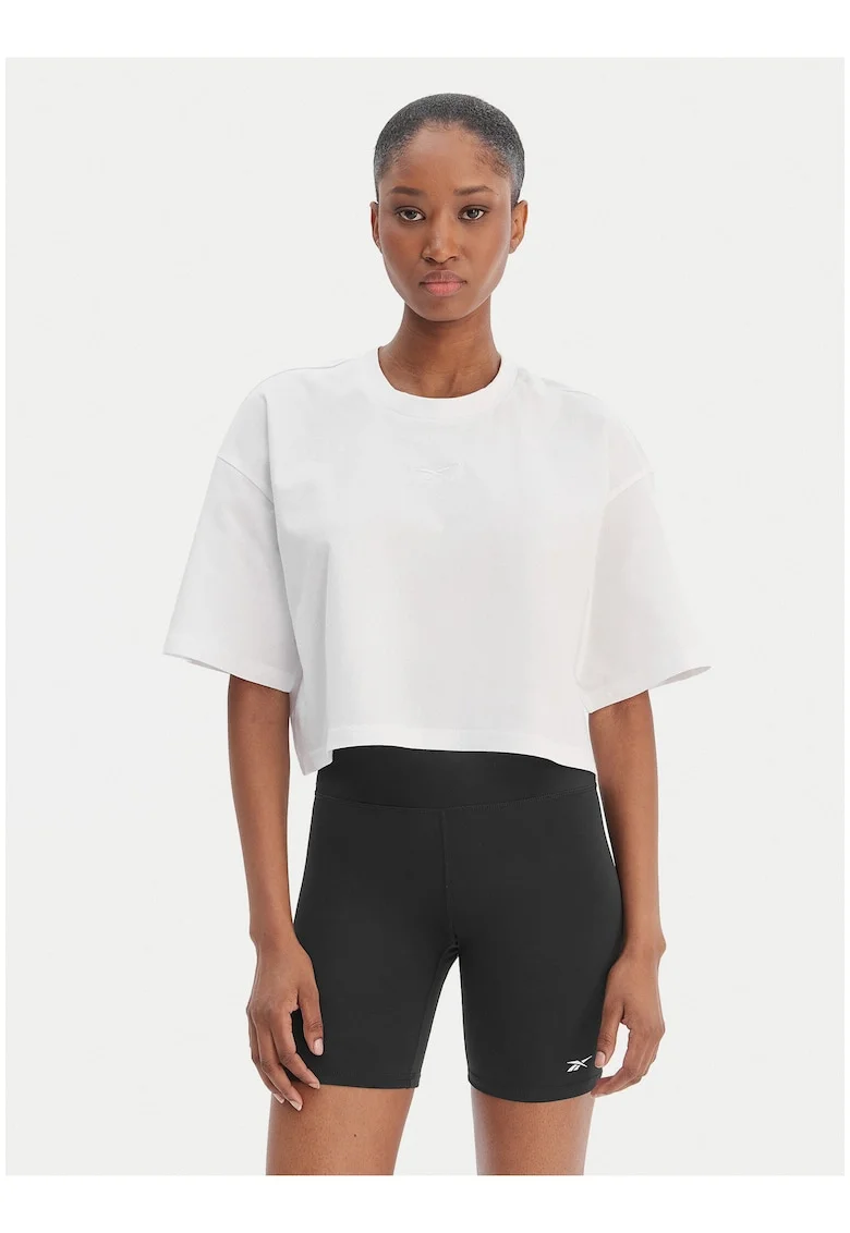 Tricou sport dama,  culoare alb, din bumbac