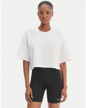 Tricou sport dama,  culoare alb, din bumbac