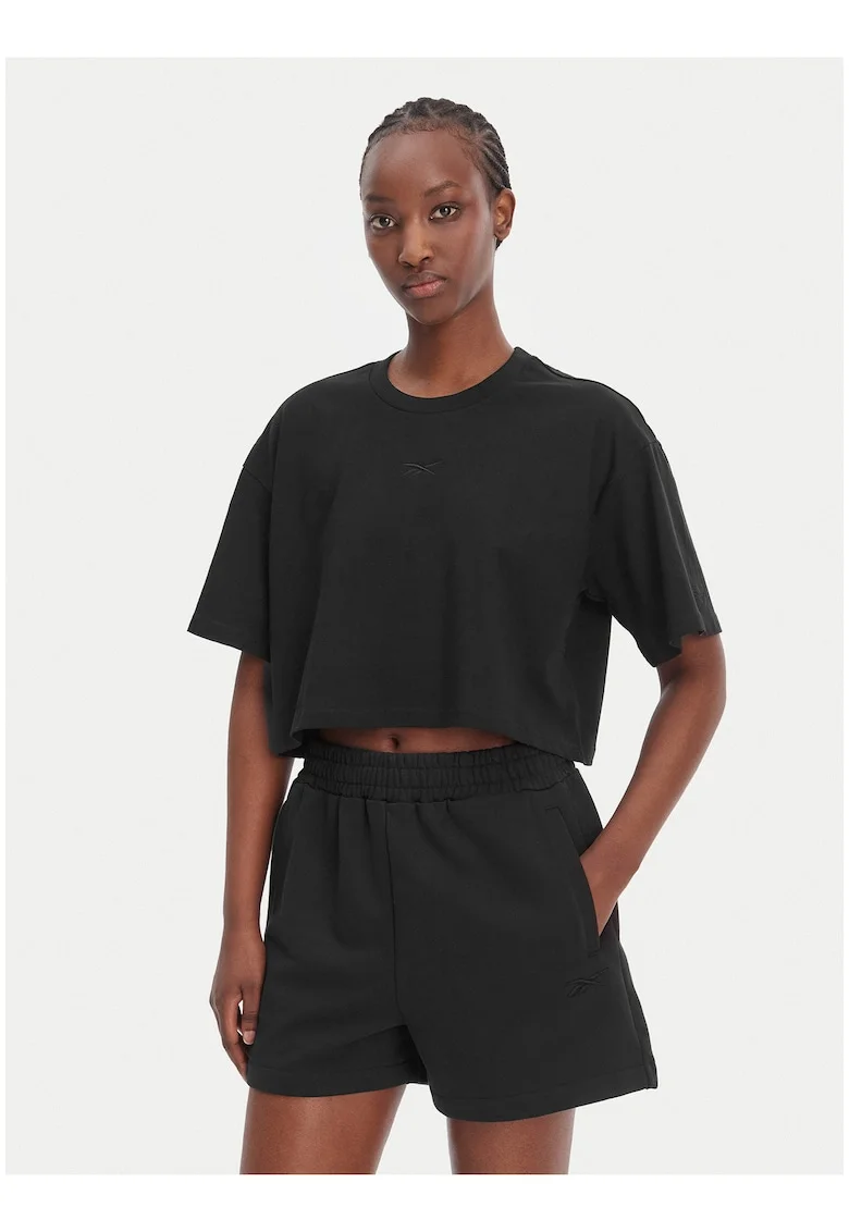 Tricou sport dama,  negru, bumbac,