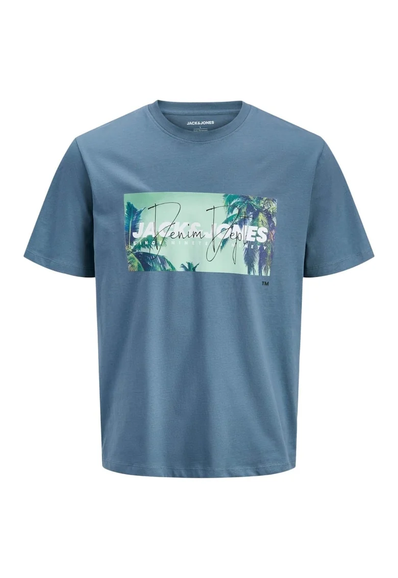 Tricou JACK &JONES Indiana SS LN 59835, Albastru