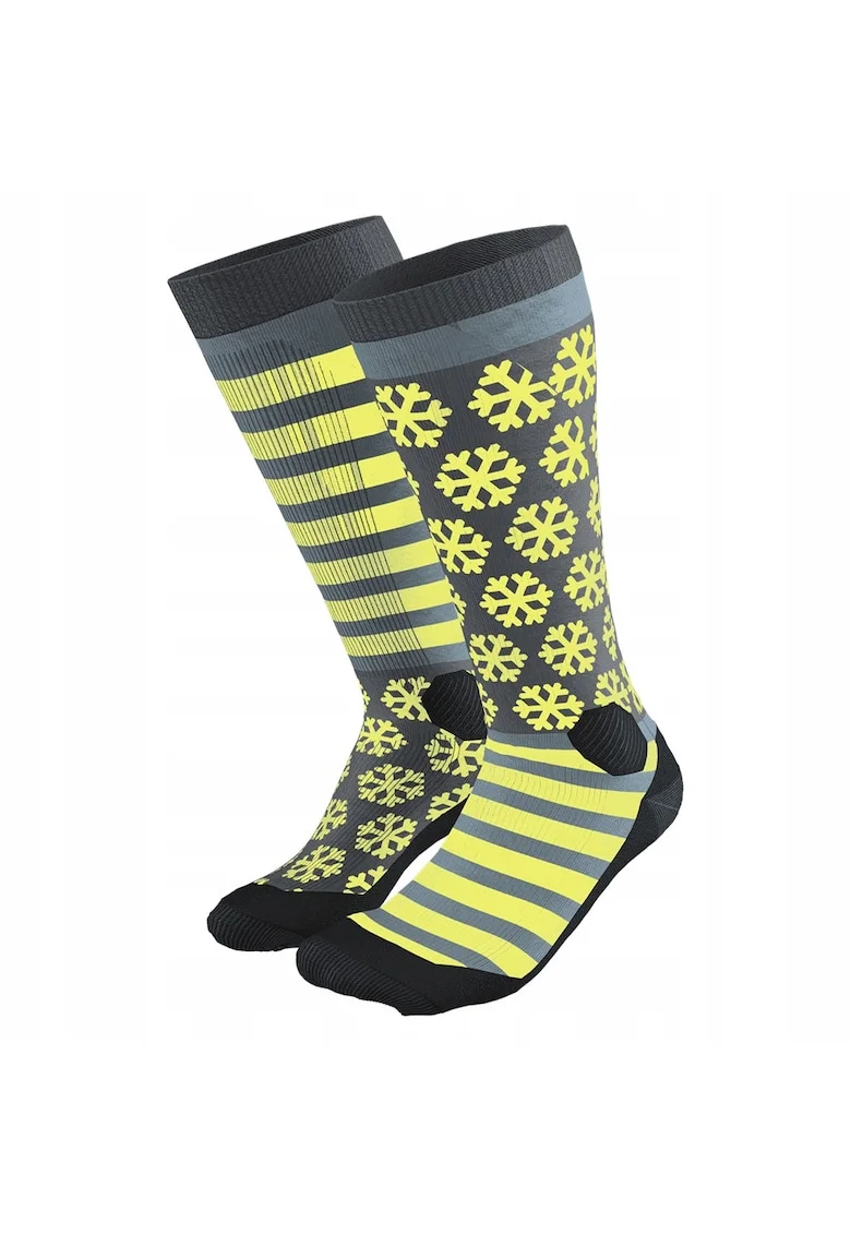 Sosete sport  FT Graphic, multicolore, amortizare medie, Galben