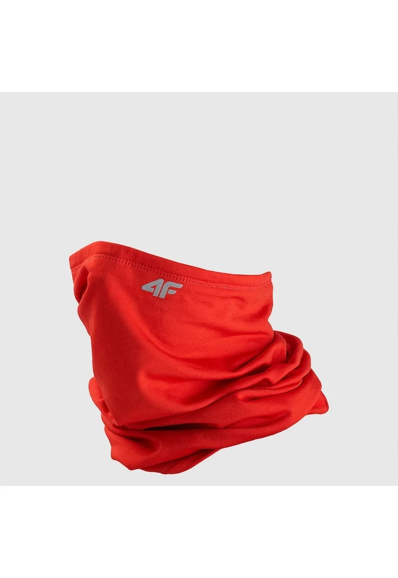 Bandana copii  rosu, unisex, material moale, cu elemente reflectorizante, marime unica