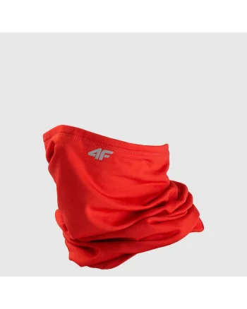 Bandana copii  rosu, unisex, material moale, cu elemente reflectorizante, marime unica