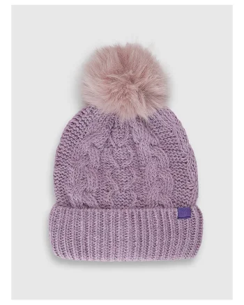 Caciula beanie  fetite, polar, mov, universal