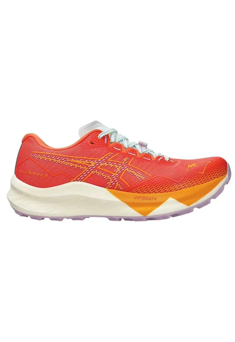 Pantofi alergare trail dama  Fujispeed 3 SS 2025, Portocaliu/Alb