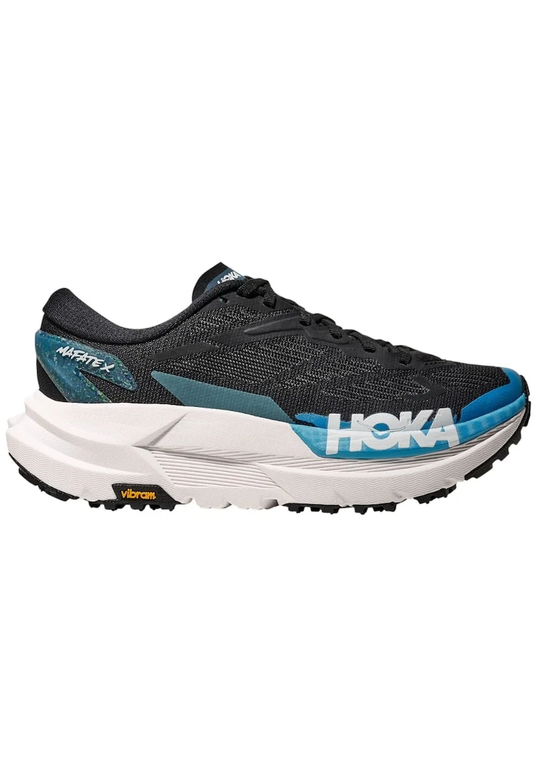 Pantofi alergare trail dama  Mafate X FW 2025, Negru/Albastru deschis