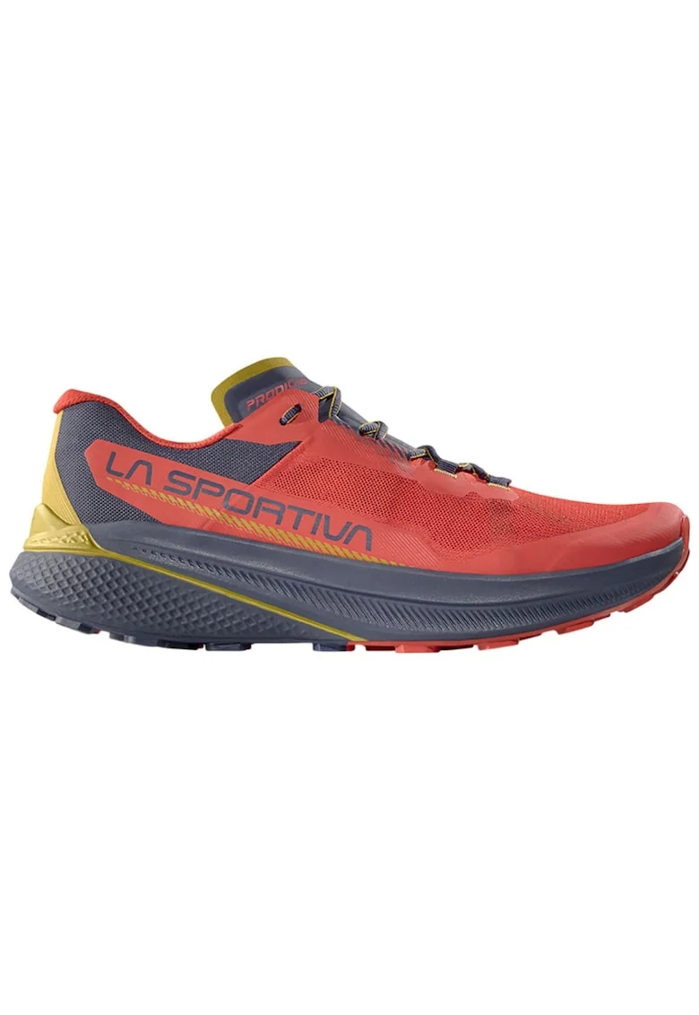 Pantofi alergare trail barbati  Prodigio FW 2025, Rosu/Bleumarin