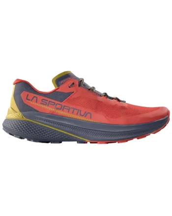 Pantofi alergare trail barbati  Prodigio FW 2025, Rosu/Bleumarin