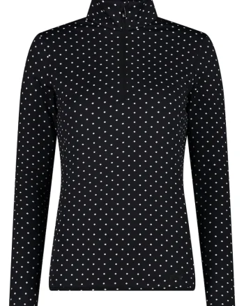 Fleece schi dama half-zip  34L4306, Negru