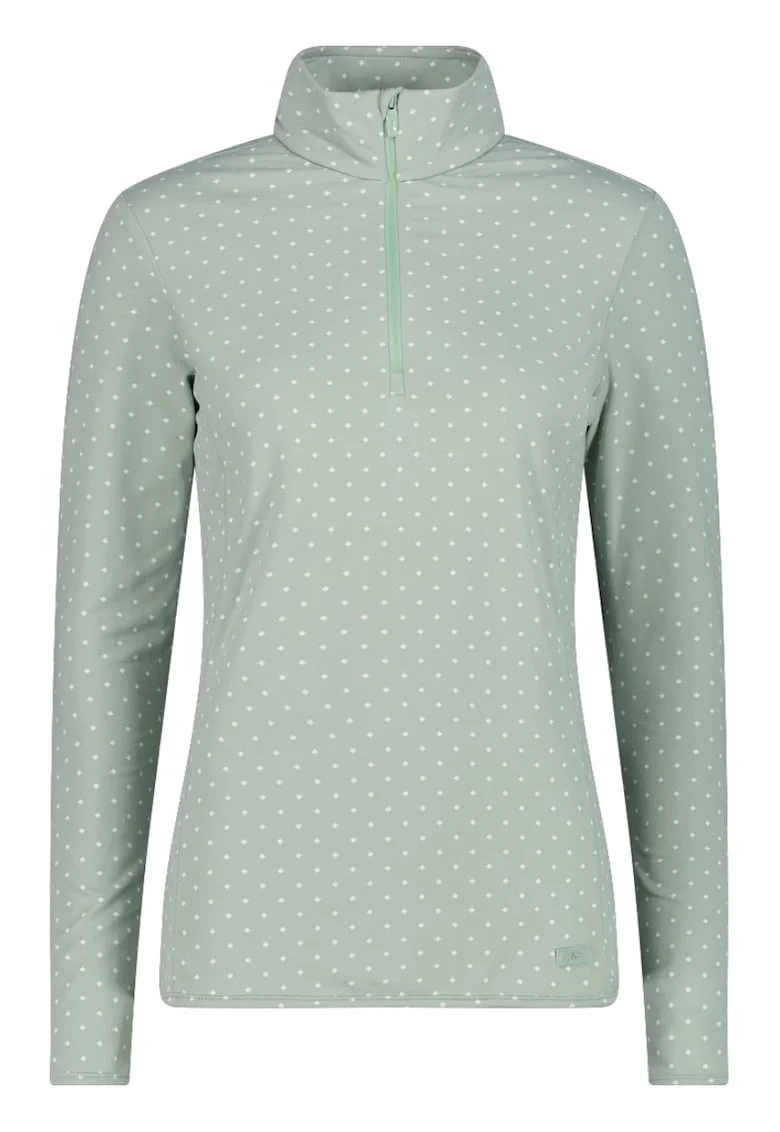 Fleece schi dama half-zip  34L4306, Verde