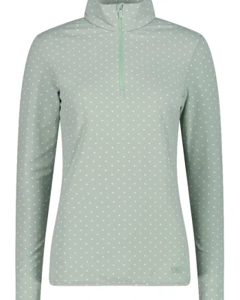 Fleece schi dama half-zip  34L4306, Verde
