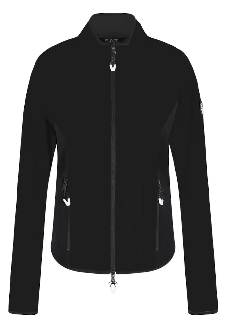 Bluza schi dama EA7  Cortina Powerstretch FZ, Negru