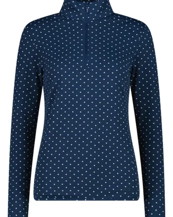 Fleece schi dama half-zip  34L4306, Albastru