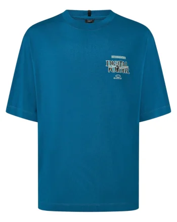 Tricou bumbac  Futurescape Powder, Albastru
