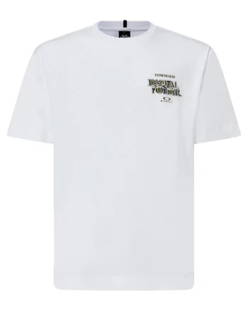 Tricou bumbac  Futurescape Powder, Alb