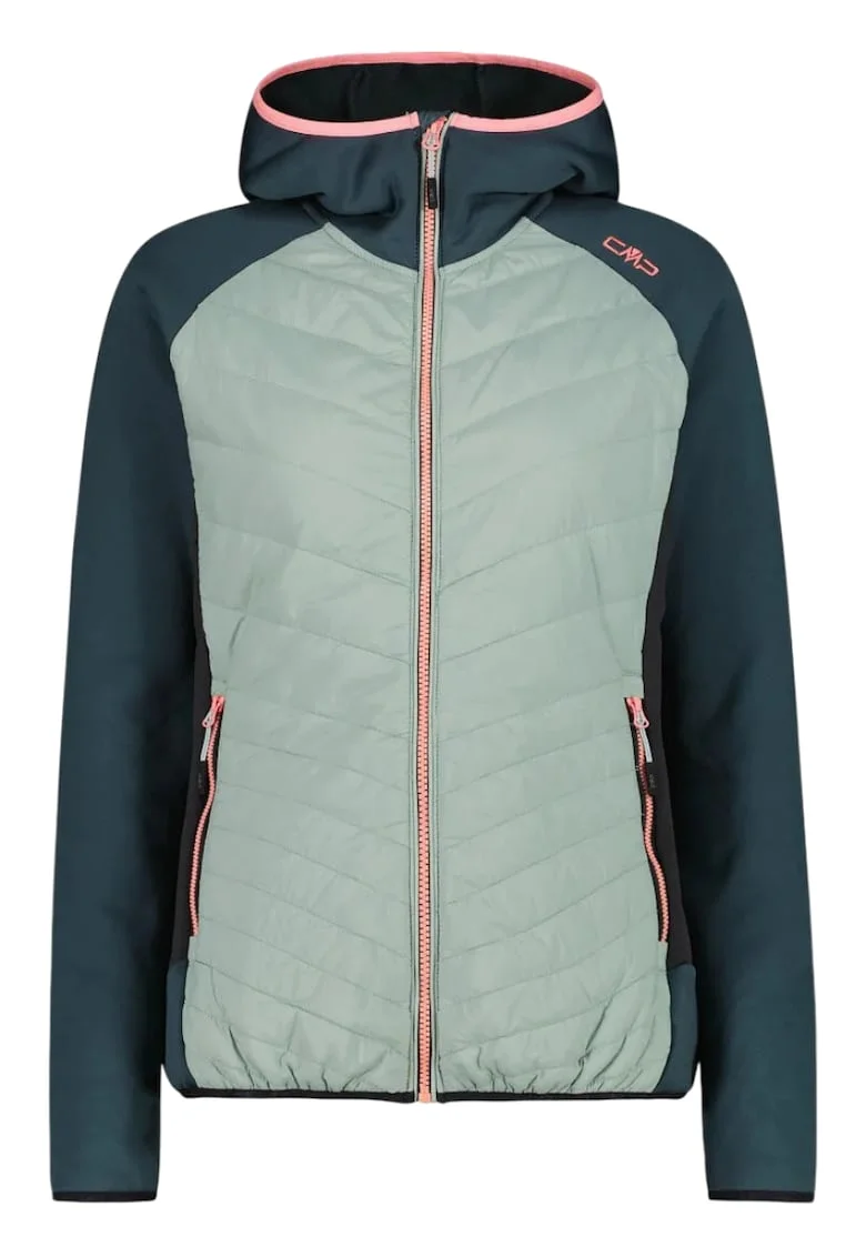 Jacheta  dama Jacket Hybrid Fix Hood 35E2946, Verde